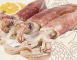 白灼色 (イカの白焼き)（中国料理 壺家大排档）
