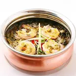 えびほうれん草カレー/Prawn Spinach Curry（ニューサンライズダイニング）