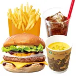 【ディナーセット】月見チーズバーガー Tsukimi Cheeseburger with Egg Dinner Set(ゼッテリア ZETTERIA アリコベール上尾店)