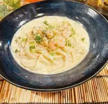 シーフードクリームきしめん(おばんざいときしめん鯱)
