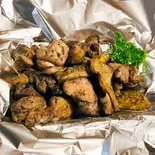親鶏もも炭火塩焼(地鶏食堂じん.日赤通り)