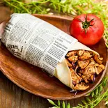 ケバブラップ ケバブソース甘口 Kebab Wrap with Mild Kebab Sauce（bir tanem kebab【ビルターネム ケバブ】）