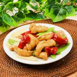 白身魚薄切と野菜の炒め（さっぱり中華房 清香楼本館）