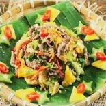 GỎI BÒ 牛肉の和え物サラダ（ベトナム料理BIEN XANH QUAN）