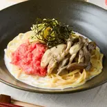 3種キノコのたらこクリームパスタ Mushrooms Tarako Cream Pasta(濃厚たらこパスタ「たらこと私」 天王寺店)