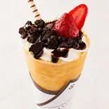 いちごチョコカスタード(クレープ&スイーツ M's cafe (エムズカフェ) 鶯谷店)