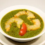 サグシュリンプカレー(Sag shrimp curry)（亜細亜食堂ミルチ 生田店）