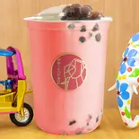 New！練乳苺ミルク(タピオカふつう入) COLD Mサイズ（TOKYO No.1 茶房(トウキョウナンバーワンサボウ)）