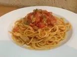 自家製サルサとパンチェッタのアラビアータArrabiata with salsa sauce and panchetta（麺や鳥我）