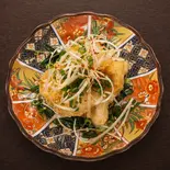 鯛の中華風ソース（酒と肴 めから鱗）