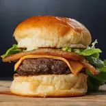 黒豚ベーコンレタスバーガー（smash＆shake burger）