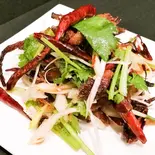 牛肉とパクチーの四川麻辣和え（四川料理 笹華）