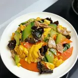 玉子と肉の野菜炒め(易福菜館)