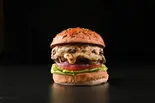 モッツアレラチーズダブルバーガーSET Mozzarella cheese double burger set（BURGERLION UTSUBO A GOGO）