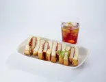 ◆【ドリンクセット】 Soyハムカツホットサンド     SoyHam cutlet sandwich（KOMEDA is □東銀座店）