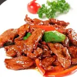 牛肉のピリ辛炒め(みかね中華食堂)