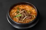 ユッケジャンスープ Yukgaejang Soup（ハラミステーキ丼＆ビビンバ 「ハラミ市場」 日暮里店）