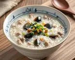 豚肉ピータンお粥（張記中華食堂）