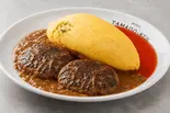 トマト＆カレーオム＆ダブルハンバーグ（下北沢たまごけん）