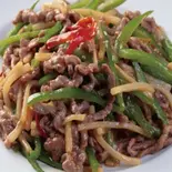 チンジャオロース(牛肉)（中国料理 東海園）
