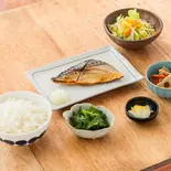 【白米】サバ文化干し定食（まんまる食堂）