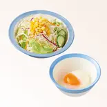 生野菜半熟玉子セット（松屋 反町店）