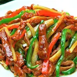豚肉とピーマンの炒め（中華料理 旭園）