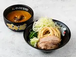 白髪ネギつけ麺(チャーシュー1枚・薬味ネギ・ホウレン草・白髪ネギ)（ゴル麺。 THE GOLDEN TSUKEMEN）