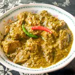 マトン・ほうれん草カレー Mutton ＆ Spinach Curry（パリカール）