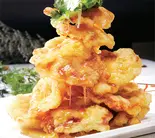 揚げ豚肉の甘酢かけ（山東菜館）