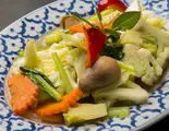 タイ風野菜炒め Thai-Style Vegetable Stir-Fry（THAIINDIAN RESTAURANT MY KITCHEN）