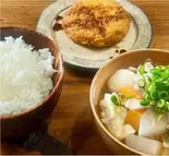 メンチカツ豚汁定食（はなの舞 府中本町店）