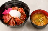 さがりステーキ丼【200g】セット(豚汁付き)（さがりステーキ ちゃお）