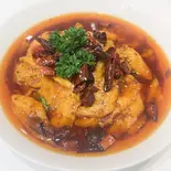 白身魚の麻辣煮込み:水煮鱼（四川中華料理 - 東方紅）