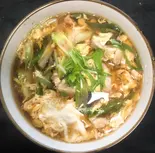 親子南ばんそば/うどん(歌舞伎町の台所 かど平 × ホルモン焼 幸永)
