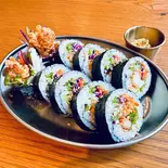 【新メニュー】チキンマヨキンパ  Chicken Mayo Gimbap（シンチャムトッポッキ 下北沢）