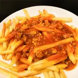じゃがいもの四川風ソースかけFrench fries with spicy sauce（中国料理 品珍酒家 大和店）