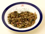 (YOGURTLU ISPANAK) ( Cooked spinach with rice and yogurt sauce ) ライス入りほうれん草煮込みヨーグルト添 ( HALAL)  トルコ料理（トルコ料理ボスボラスハサン市ヶ谷店）