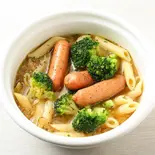 ソーセージとブロッコリーのスープパスタ(ごちそうスープパスタKitchen「ごちすぱ」)
