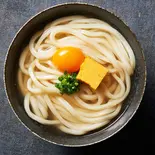 月見うどん (スープ別添え)≪1915≫（うどん 益子 なんば店）