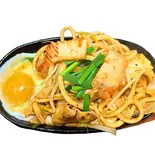 豚キムチ焼きうどん(並)(下町の焼きうどん屋 はなび)
