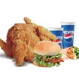 B まるごと一羽のフライドチキンセット（J.CHICKEN 上野アメ横店）