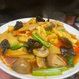 豚肉、キクラゲと玉子炒め Pork and Cloud Ear Mushroom Stir-Fry with Eggs（中華料理 ハオツー）