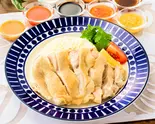 5.サラダライスでジューシーカオマンガイ(もも肉150g) ※カリフラワーライス使用(海南鶏飯本舗)