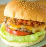 サルサチーズバーガー単品（ビフテックバーガー）