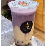タロイモウーロンミルクティー /  Oolong Taro Milk Tea（SOLARIA CAFE ＆ LOUNGE|タピオカ|コーヒー|バンミー）