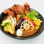 唐揚げと14種の野菜カレー（スープカレーこうき屋 岸里店）