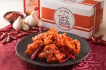 【真紅の柔らかなモモ】ヤンニョムチキン（日本初上陸！！ニャムニャムチキン 西新5丁目）
