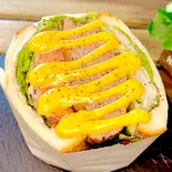 ビッグハンバーグサンド(こんなにデカいサンドイッチは反則だ)