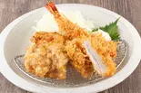 ミックスフライ弁当(ヒレかつ/海老フライ/鶏の唐揚げ)(宅配とんかつ かさねや 博多店)